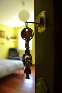 Ένα ή περισσότερα κρεβάτια σε δωμάτιο στο Casa Rural Asitxo