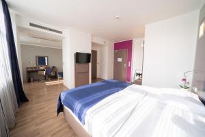 TV a/nebo společenská místnost v ubytování Hotel Orangerie