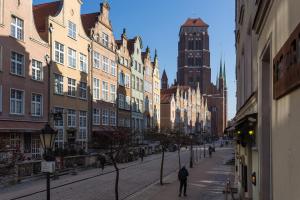 Výhľad na mesto Gdansk alebo výhľad na mesto priamo z apartmánu