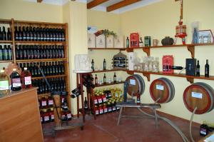 a room filled with lots of bottles of wine at Tenuta Annibale in Leverano