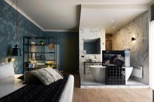 Kuchyň nebo kuchyňský kout v ubytování Hotel Zuid