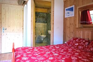 Koupelna v ubytování Rifugio Serot