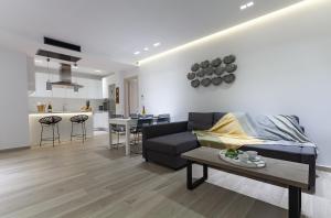 Χώρος καθιστικού στο Villa Vrachos