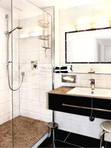 Ein Badezimmer in der Unterkunft Fellhornhaus Ferienwohnungen
