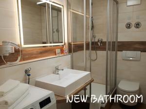 Koupelna v ubytování Outlet-Apartment Metzingen