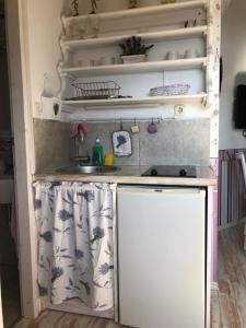 Kuchyň nebo kuchyňský kout v ubytování Apartments Authentic Baska