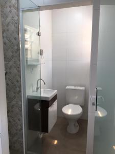 Koupelna v ubytování Hotel Renavi