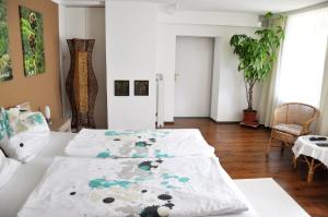 Voodi või voodid majutusasutuse Gästehaus Wachau toas