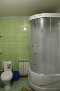 ジヴェエヴォにあるGuest House Blagodatのバスルーム(シャワー、トイレ付)