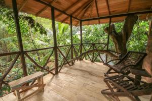 Balkón nebo terasa v ubytování Green Park Safari House & Eco Tree House