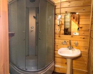 Ванная комната в База отдыха «Полушкино»