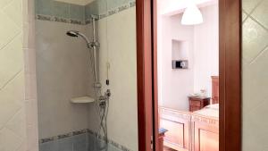 Koupelna v ubytování Albergo Natucci