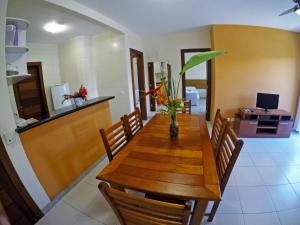 Kuchyň nebo kuchyňský kout v ubytování Aquaville Apart Hotel