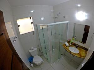 Koupelna v ubytování Aquaville Apart Hotel