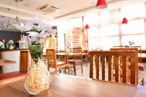 Um restaurante ou outro lugar para comer em Amapá Hotel