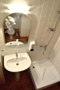 
A bathroom at Hotel Amadeo
