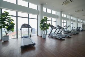 Fitness centrum a/nebo fitness zařízení v ubytování The Bridge Club