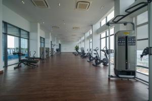 Fitness centrum a/nebo fitness zařízení v ubytování The Bridge Club