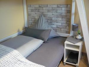 Postel nebo postele na pokoji v ubytování Privatzimmer Spahn in Mühlheim