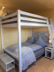 Postel nebo postele na pokoji v ubytování Privatzimmer Spahn in Mühlheim