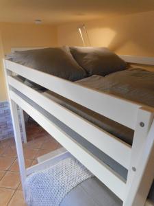 Postel nebo postele na pokoji v ubytování Privatzimmer Spahn in Mühlheim