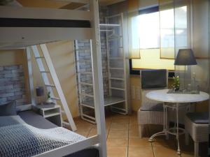 Postel nebo postele na pokoji v ubytování Privatzimmer Spahn in Mühlheim