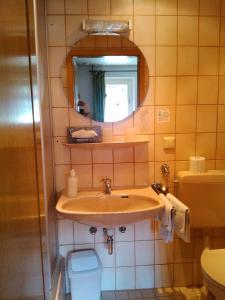 Koupelna v ubytování Zur Mühle