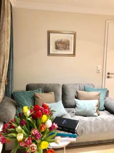 Ein Sitzbereich in der Unterkunft Reichel-Appartements