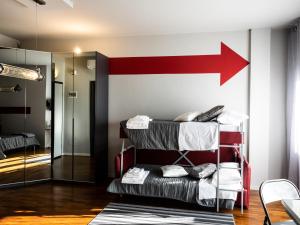 Voodi või voodid majutusasutuse Carlotta Station Suite toas