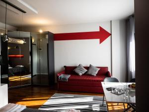 Voodi või voodid majutusasutuse Carlotta Station Suite toas