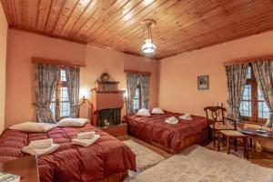 Katil atau katil-katil dalam bilik di Guesthouse Selini