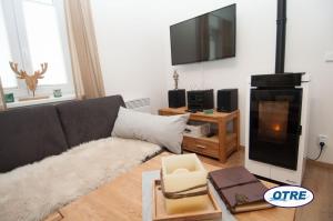 Televízia a/alebo spoločenská miestnosť v ubytovaní Village Lipno Lakeside - Lipno 054