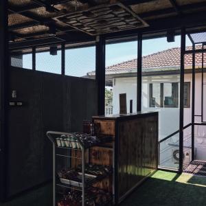 Balkón nebo terasa v ubytování BYTE hostel