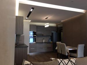 Kuchyň nebo kuchyňský kout v ubytování Premium apartment in Porta Batumi Tower