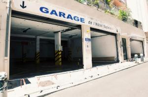 a garage of a building under construction on a street at Napoleon in Ajaccio