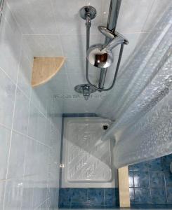 a shower with a ceiling with a light on it at Casa Luna in Lipari