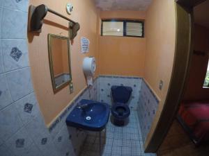 Koupelna v ubytování Hotel Encuentro del Viajero
