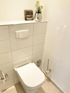 Ванна кімната в Ferienwohnungen am Danewerk