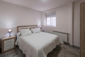 Posteľ alebo postele v izbe v ubytovaní Apartamentos Turísticos el Pontón