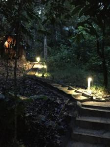 Ein Garten an der Unterkunft Nomad Divers Bangka