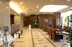 En restaurang eller annat matställe på Hotel Route-Inn Ichinoseki Inter