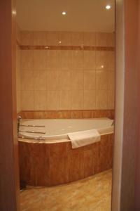 Koupelna v ubytování Hotel Bila Ruze