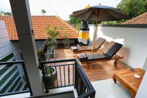 Μπαλκόνι ή βεράντα στο family villa sanur