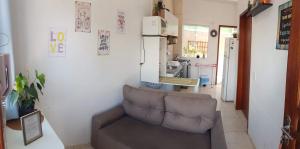 Posezení v ubytování Apartamento próximo ao Aeroporto de Florianópolis.