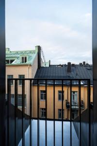 a view of a building from a balcony at Hotel Rival in Stockholm