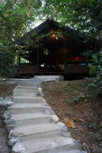 Jardín al aire libre en Los Mineros Guesthouse