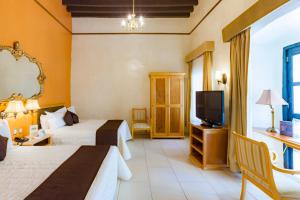 Katil atau katil-katil dalam bilik di Hotel Meson de Jobito