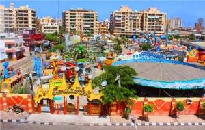 The swimming pool at or close to Maamoura Beach Zahraa Apartment 9/206
