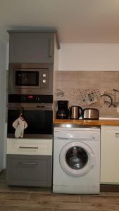 Virtuvė arba virtuvėlė apgyvendinimo įstaigoje HH Sibiu Apartment