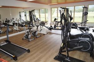 Fitness centrum a/nebo fitness zařízení v ubytování Monte Rosa D 412